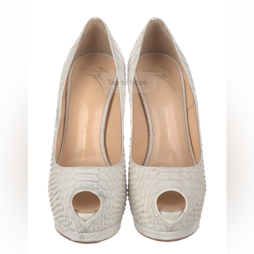 Giuseppe Zanotti Python Leather Animal Print Stil… - image 3